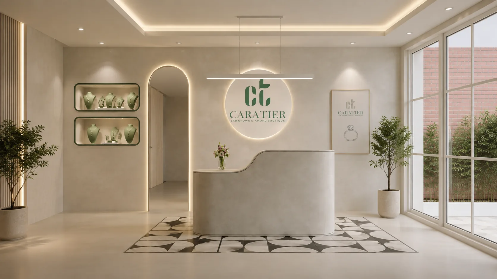 Modern boutique interior