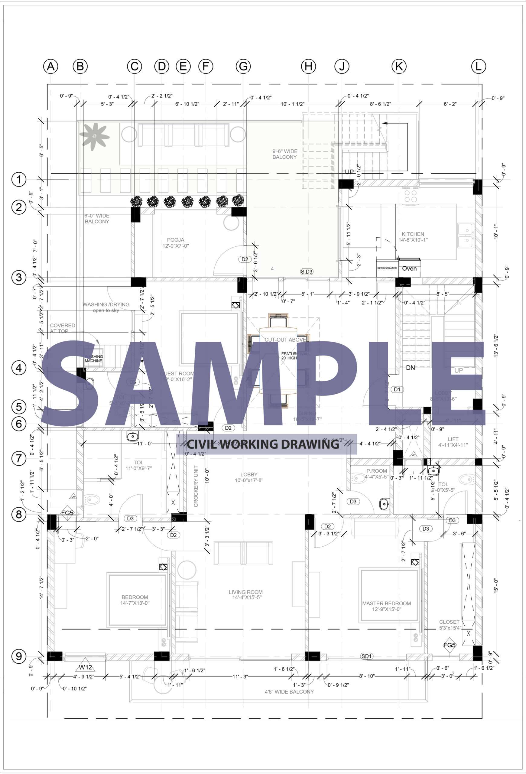 3. WORKING DRAWING SAMPLE