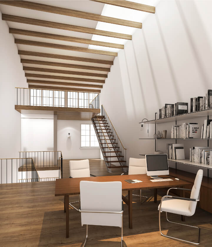 office area of architectural design